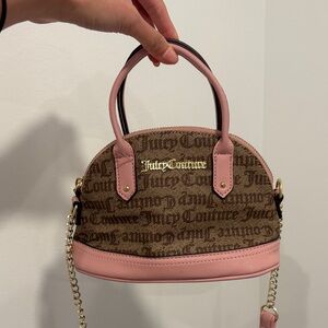 Juicy Couture Pink and Brown Mini Bag